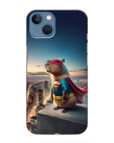 Чехол для iPhone 13 с картинкой «Капи-мен супергерой»