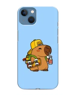 Чехол для iPhone 13 с картинкой «Капибара на скейте» Чехол для iPhone 13 с картинкой «Капибара на скейте»