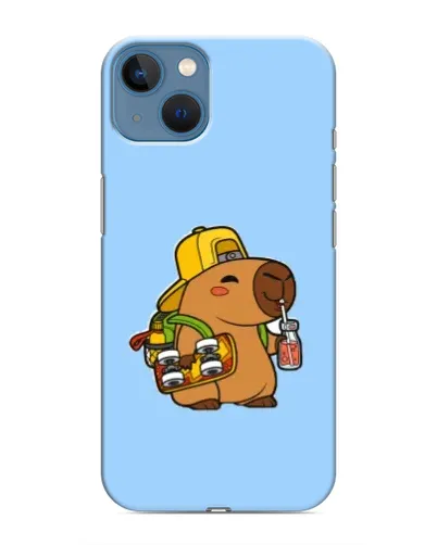 Чехол для iPhone 13 с картинкой «Капибара на скейте»