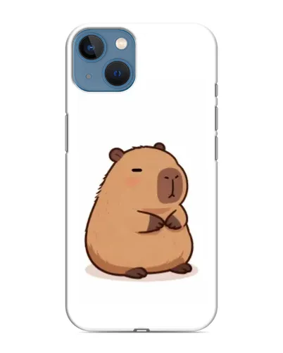 Чехол для iPhone 13 с картинкой «Толстенькая капибара»