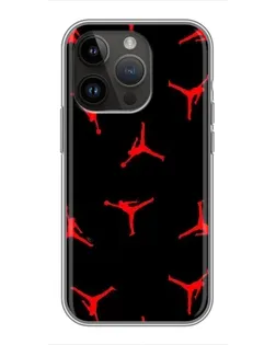 Чехол для iPhone 14 Pro Max с картинкой «Jordan Red Pattern» Чехол для iPhone 14 Pro Max с картинкой «Jordan Red Pattern»