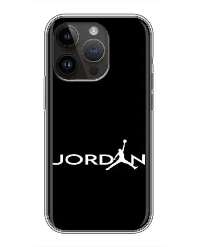 Чехол для iPhone 14 Pro Max с картинкой «Jordan White Logo»