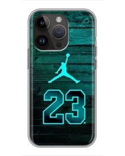 Чехол для iPhone 14 Pro Max с картинкой «Jordan Cyan 23»
