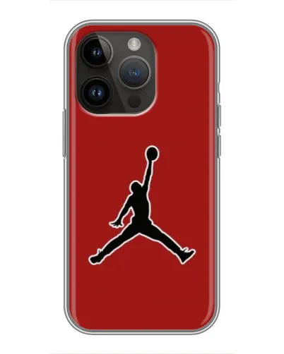 Чехол для iPhone 14 Pro Max с картинкой «Jordan Red Back»
