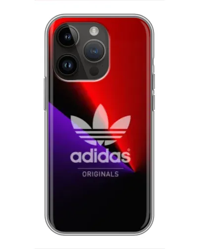 Чехол для iPhone 14 Pro Max с картинкой «Adidas Red Neon»
