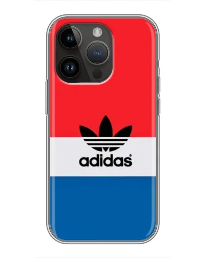 Чехол для iPhone 14 Pro Max с картинкой «Ретро блоки Adidas»