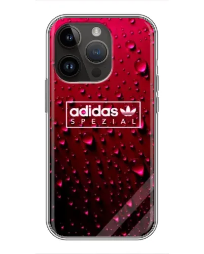Чехол для iPhone 14 Pro Max с картинкой «Adidas Gold Marble»