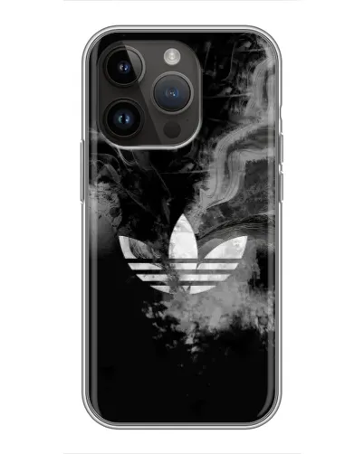 Чехол для iPhone 14 Pro Max с картинкой «Абстрактный дым Adidas»