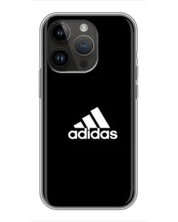 Чехол для iPhone 14 Pro Max с картинкой «Черная классика Adidas»