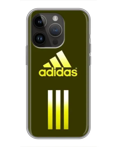 Чехол для iPhone 14 Pro Max с картинкой «Оливковый градиент Adidas»
