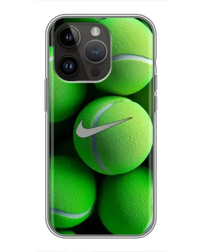 Чехол для iPhone 14 Pro Max с картинкой «Теннисные мячи Найк»