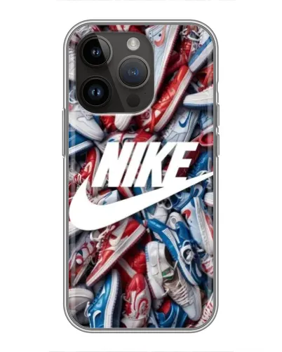Чехол для iPhone 14 Pro Max с картинкой «Коллаж кроссовок Найк» Чехол для iPhone 14 Pro Max с картинкой «Коллаж кроссовок Найк»