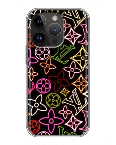 Чехол для iPhone 14 Pro Max с картинкой «Неоновый микс Nike»