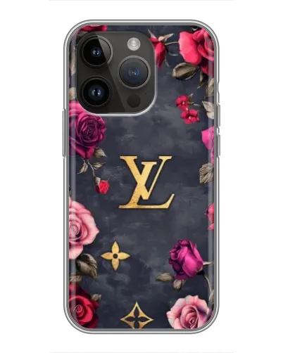 Чехол для iPhone 14 Pro Max с картинкой «Цветочный Louis Vuitton»