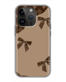 Чехол для iPhone 14 Pro Max с картинкой «LV — кофейный атлас»