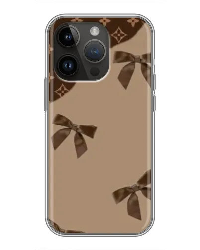 Чехол для iPhone 14 Pro Max с картинкой «LV — кофейный атлас»