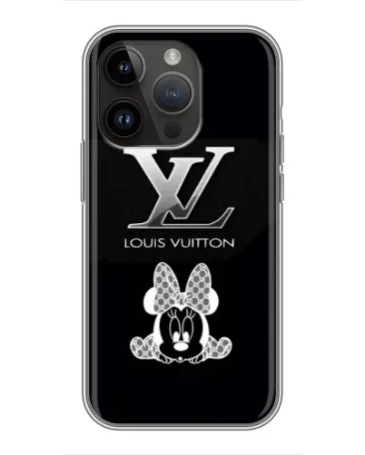 Чехол для iPhone 14 Pro Max с картинкой «LV и Минни Маус»