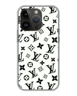 Чехол для iPhone 14 Pro Max с картинкой «Монохромный хаос LV»