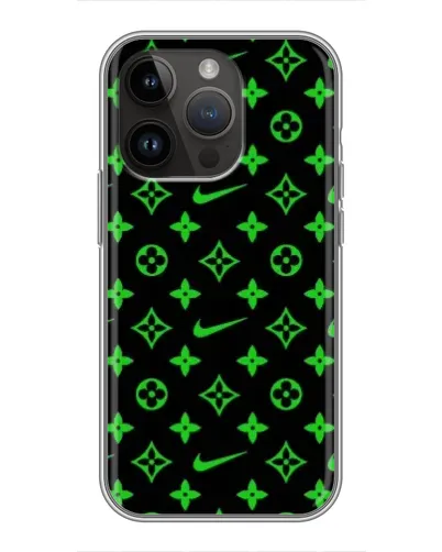 Чехол для iPhone 14 Pro Max с картинкой «Неоновый принт LV»