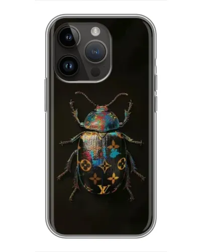 Чехол для iPhone 14 Pro Max с картинкой «LV — мраморный принт»