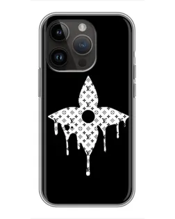 Чехол для iPhone 14 Pro Max с картинкой «Цветочная монограмма»