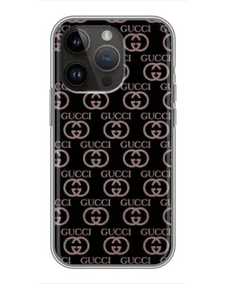 Чехол для iPhone 14 Pro Max с картинкой «Классическая монограмма Gucci»