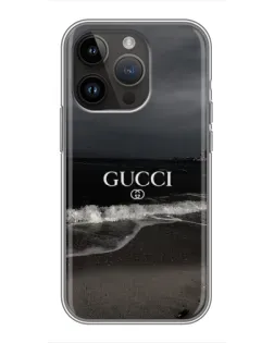 Чехол для iPhone 14 Pro Max с картинкой «Gucci — морской прибой»