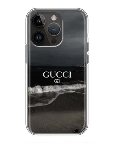 Чехол для iPhone 14 Pro Max с картинкой «Gucci — морской прибой»