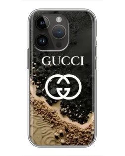 Чехол для iPhone 14 Pro Max с картинкой «Gucci — песчаные дюны»