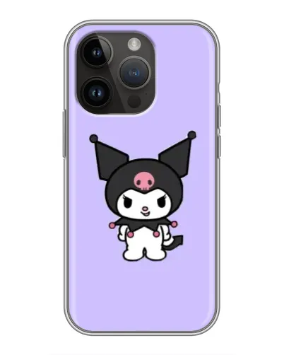 Чехол для iPhone 14 Pro Max с картинкой «Kuromi — нежный фиолетовый»