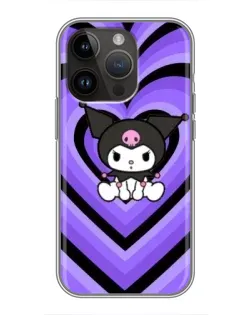 Чехол для iPhone 14 Pro Max с картинкой «Kuromi и фиолетовые сердца» Чехол для iPhone 14 Pro Max с картинкой «Kuromi и фиолетовые сердца»