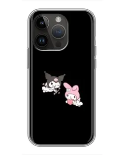 Чехол для iPhone 14 Pro Max с картинкой «My Melody и Kuromi» Чехол для iPhone 14 Pro Max с картинкой «My Melody и Kuromi»