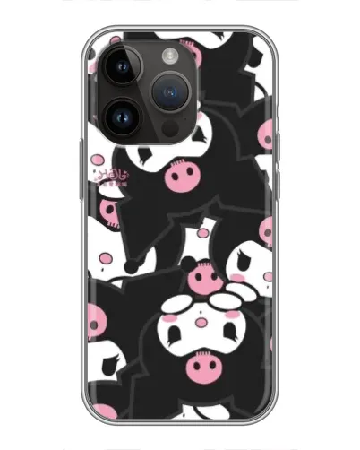 Чехол для iPhone 14 Pro Max с картинкой «Паттерн голов Куроми»