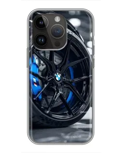 Чехол для iPhone 14 Pro Max с картинкой «Колесо BMW вблизи» Чехол для iPhone 14 Pro Max с картинкой «Колесо BMW вблизи»