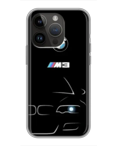 Чохол для iPhone 14 Pro Max з картинкою «Мінімалістичний принт BMW M3» Чохол для iPhone 14 Pro Max з картинкою «Мінімалістичний принт BMW M3»