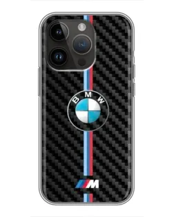 Чехол для iPhone 14 Pro Max с картинкой «Эмблема BMW и карбон» Чехол для iPhone 14 Pro Max с картинкой «Эмблема BMW и карбон»