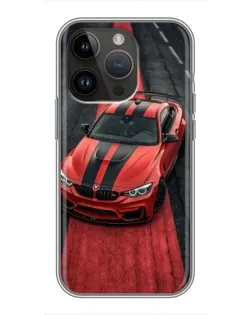 Чехол для iPhone 14 Pro Max с картинкой «BMW на красной дорожке» Чехол для iPhone 14 Pro Max с картинкой «BMW на красной дорожке»