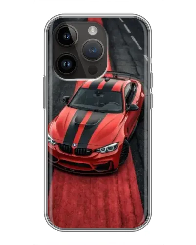 Чохол для iPhone 14 Pro Max з картинкою «BMW на червоній доріжці» Чохол для iPhone 14 Pro Max з картинкою «BMW на червоній доріжці»