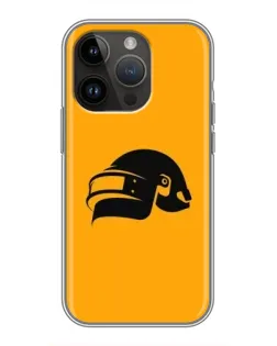 Чохол для iPhone 14 Pro Max з картинкою «PUBG — золотий шолом»