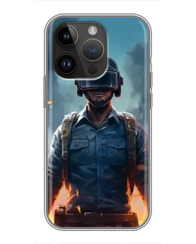 Чохол для iPhone 14 Pro Max з картинкою «PUBG — реалістичний герой» Чохол для iPhone 14 Pro Max з картинкою «PUBG — реалістичний герой»