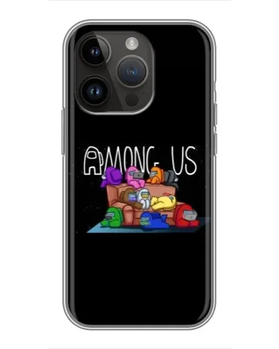 Чохол для iPhone 14 Pro Max з картинкою «Логотип Among Us»