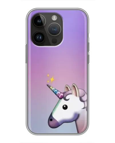 Чехол для iPhone 14 Pro Max с картинкой «Единорог градиент»