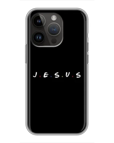 Чехол для iPhone 14 Pro Max с картинкой «Точки веры J.E.S.U.S.»