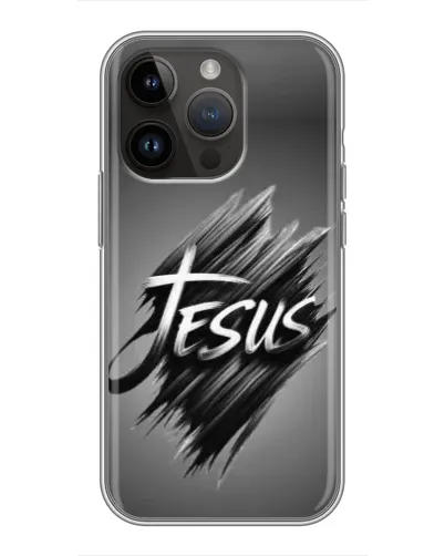 Чехол для iPhone 14 Pro Max с картинкой «Надпись Jesus Graffiti»