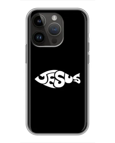 Чехол для iPhone 14 Pro Max с картинкой «Рыба Jesus» Чехол для iPhone 14 Pro Max с картинкой «Рыба Jesus»