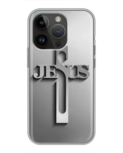 Чехол для iPhone 14 Pro Max с картинкой «Металлический крест Jesus» Чехол для iPhone 14 Pro Max с картинкой «Металлический крест Jesus»