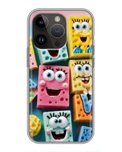 Чехол для iPhone 14 Pro Max с картинкой «Цветные губки»