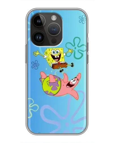 Чехол для iPhone 14 Pro Max с картинкой «Спанч Боб и Патрик»