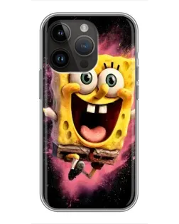 Чехол для iPhone 14 Pro Max с картинкой «Взрывной Спанч Боб»