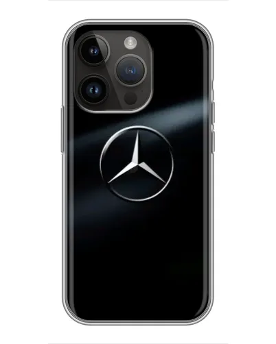 Чехол для iPhone 14 Pro Max с картинкой «Mercedes на металле» Чехол для iPhone 14 Pro Max с картинкой «Mercedes на металле»